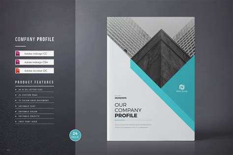 company profile layout template